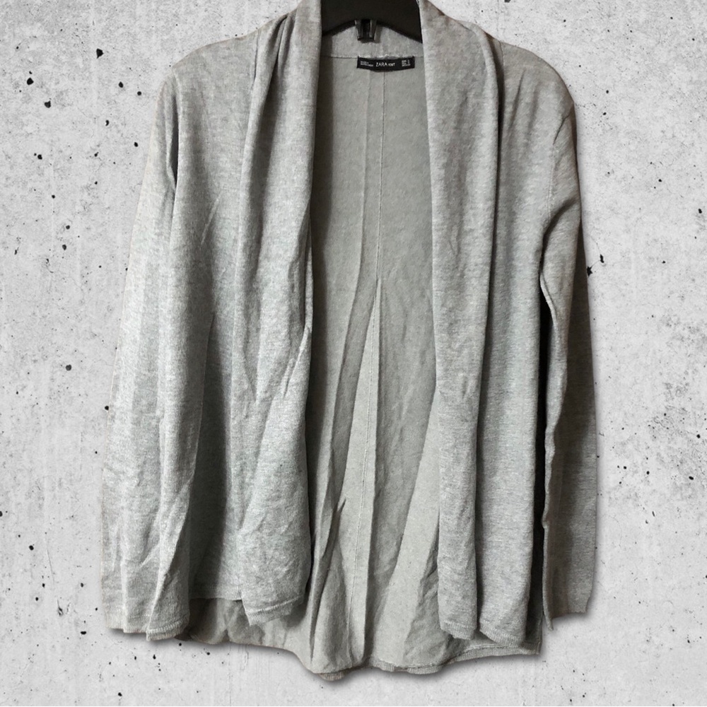 ZARA • Grey Cardigan • Small